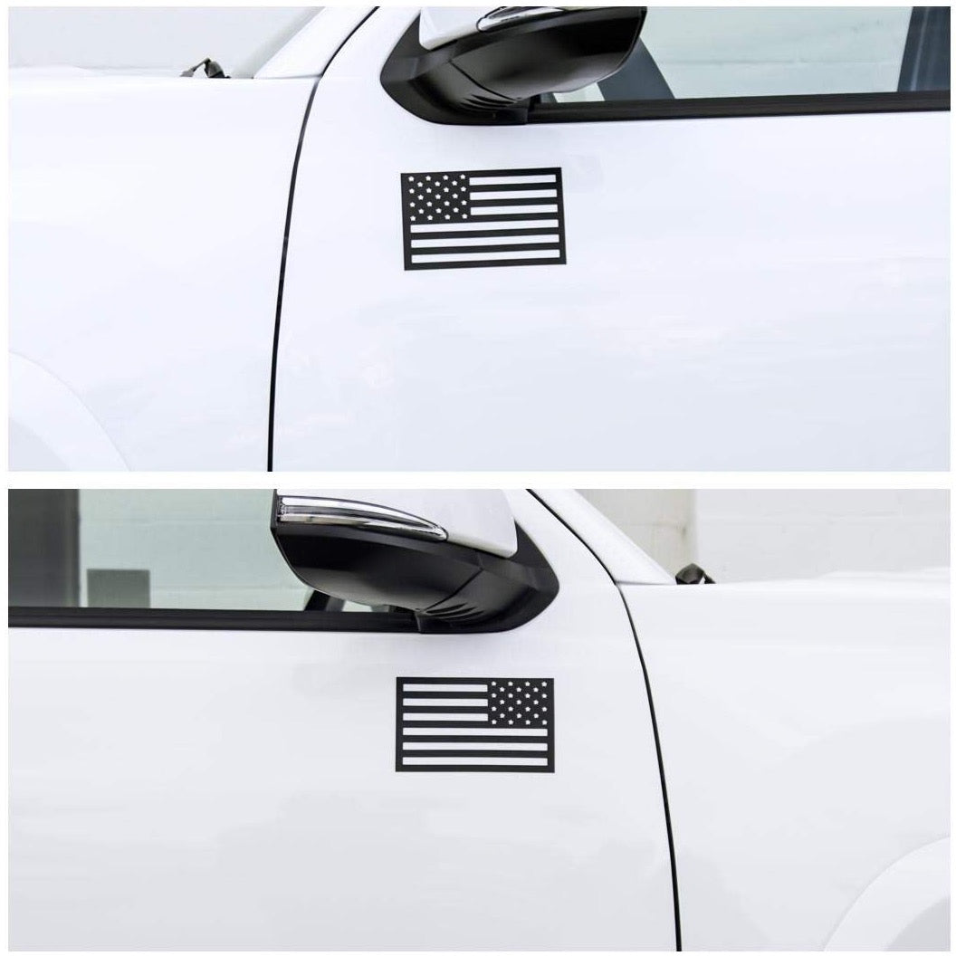 Tactilian American Flag Vehicle Magnets - Black (Best-Seller)
