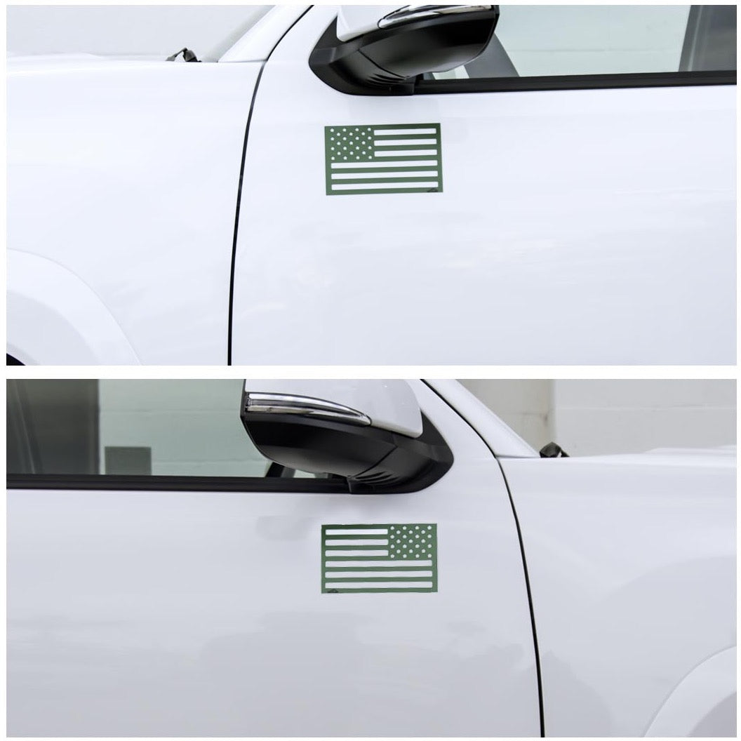 Tactilian American Flag Magnets - Green