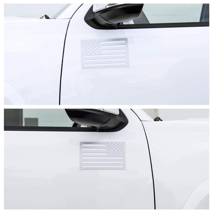 Tactilian American Flag Magnets - Metallic Grey