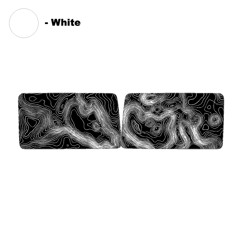 Topographic Map Premium Print Vinyl Rolls (3' or 6') - Matte Finish