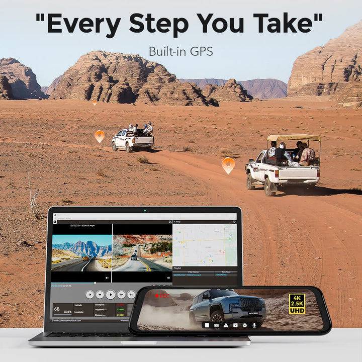 Wolfbox G900 Tri Pro Bumper Dash Cam